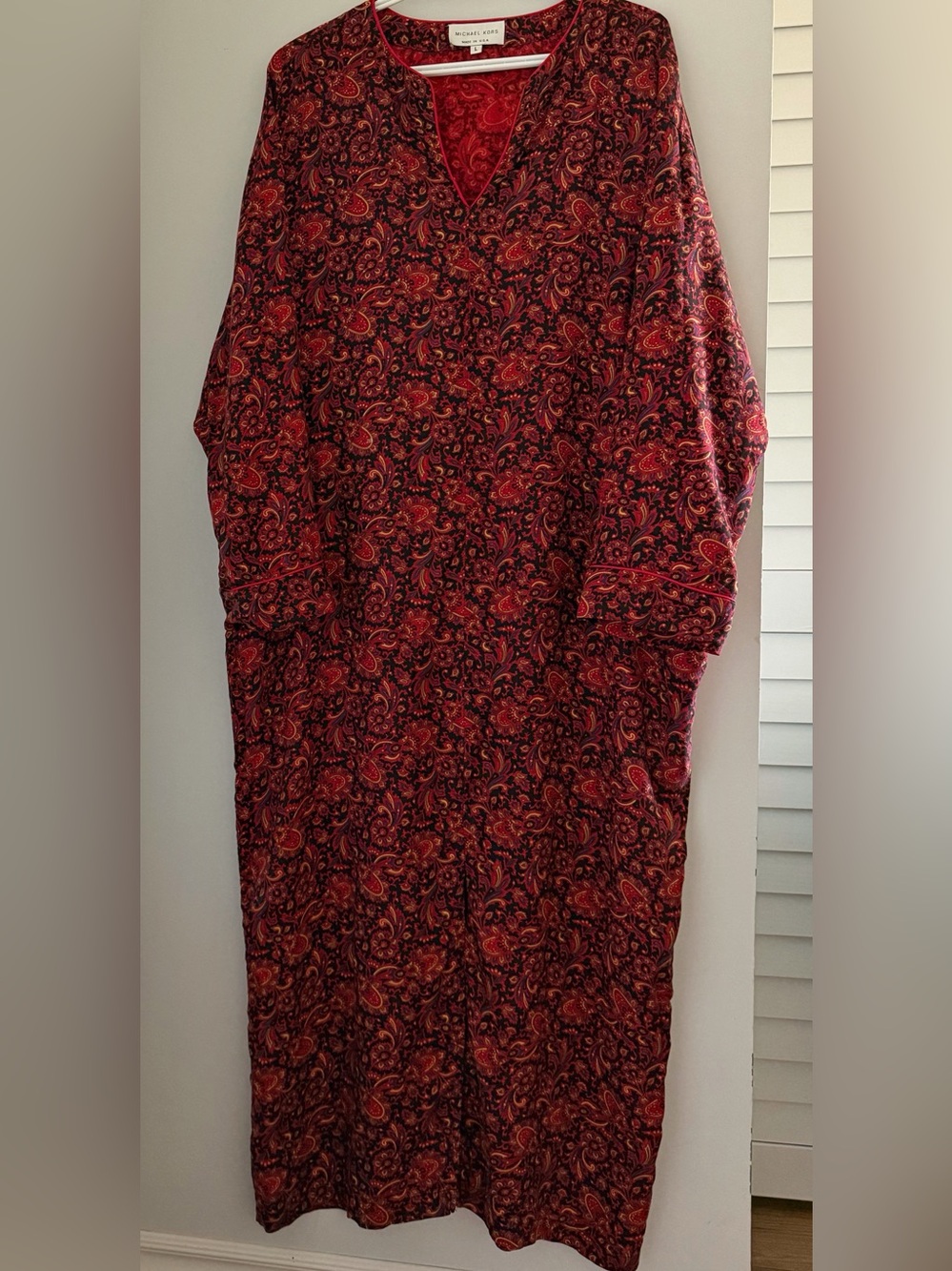 Vintage Michael Kors Paisley Boho Nightgown L